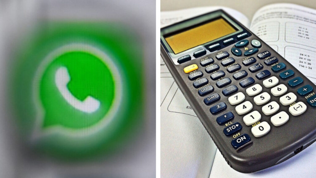 WhatsApp también es calculadora y no lo sabías