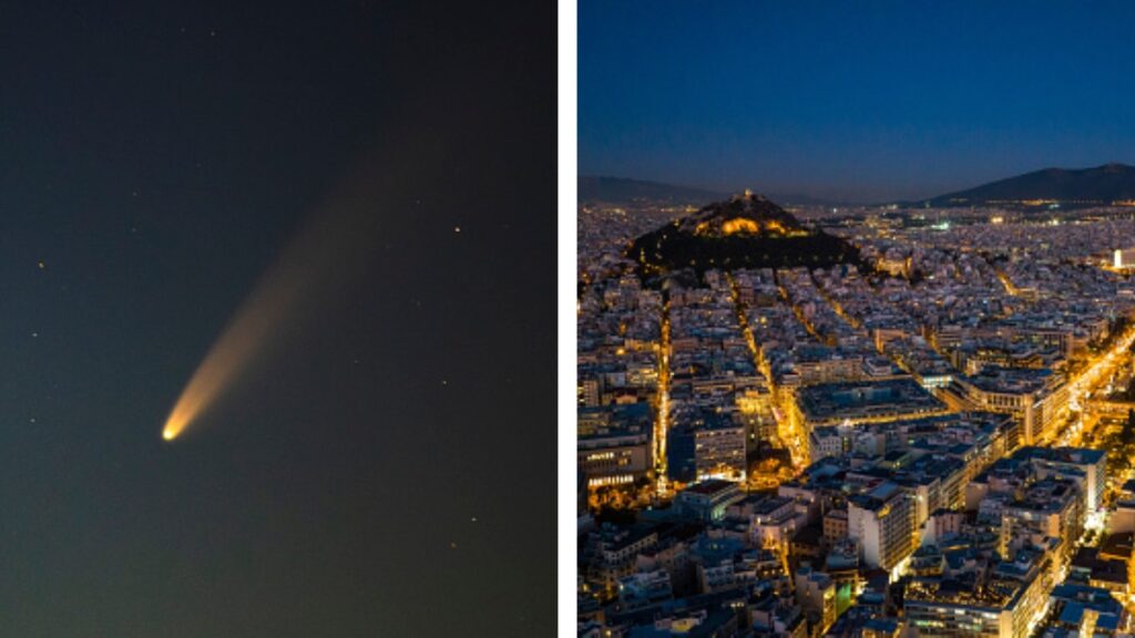 Un meteorito cayó en Atenas, Grecia, iluminando el cielo con destellos de colores en plena ola de sismos. Mira el impactante momento aquí.