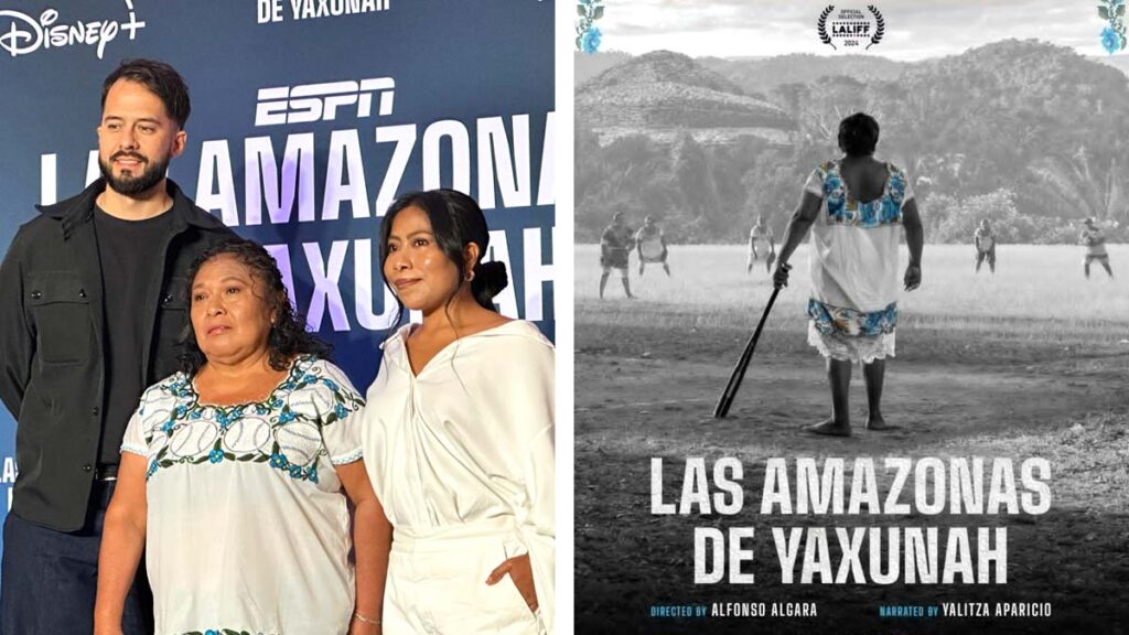 Yañitza Aparicio produce documental sobre equipo de softbol maya