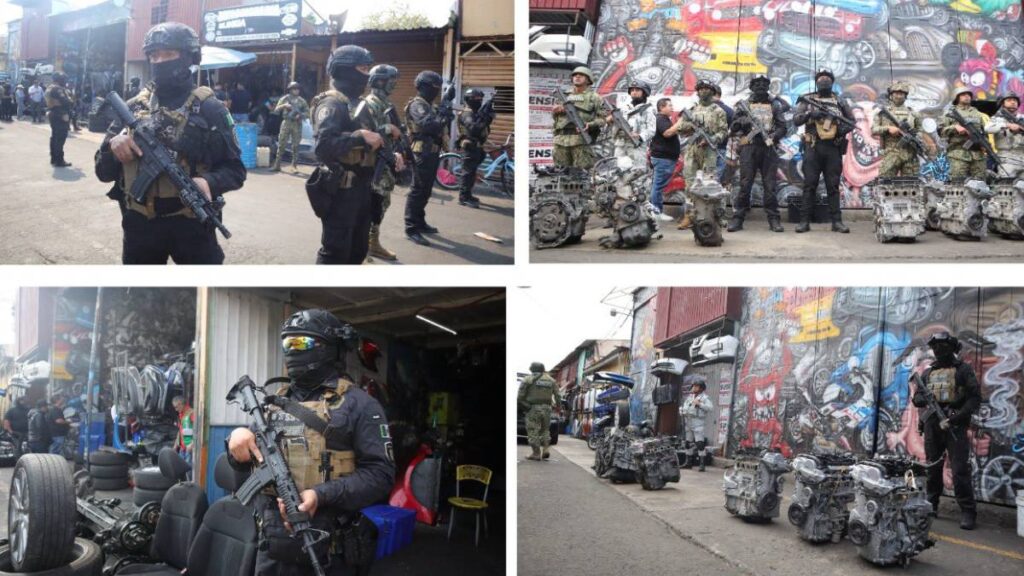 Desmantelan centro de autopartes robadas en la “Sanfe”.