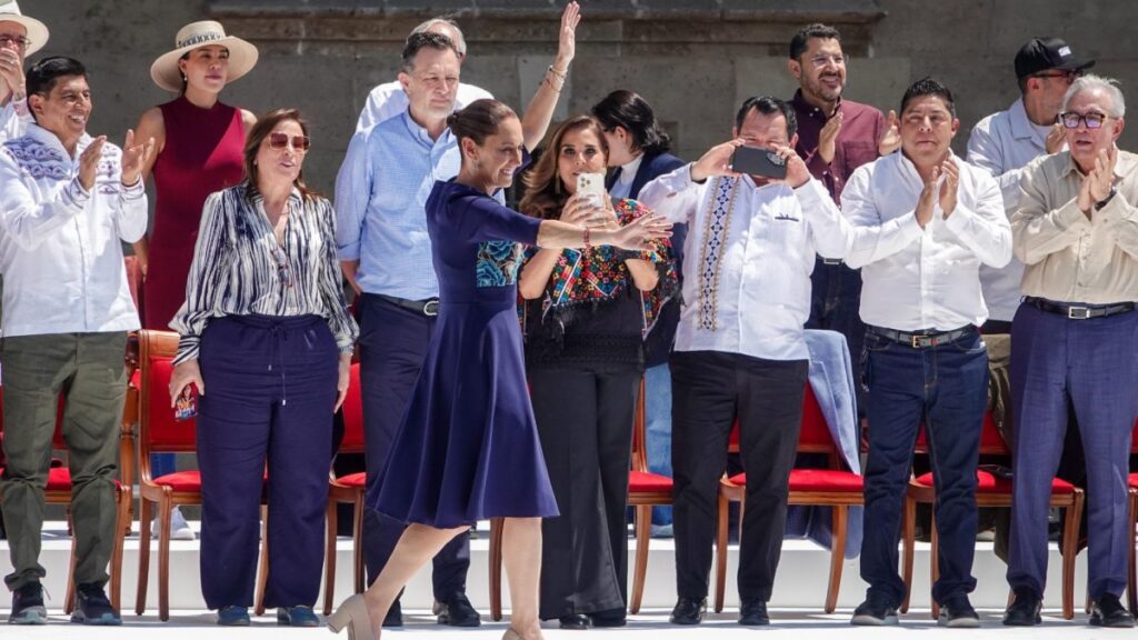Claudia Sheinbaum en el Zócalo de la CDMX