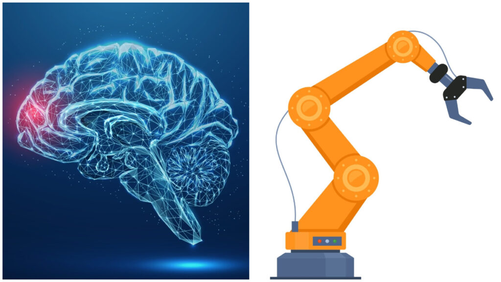 Un hombre paralizado controla un brazo robótico con el poder de su mente