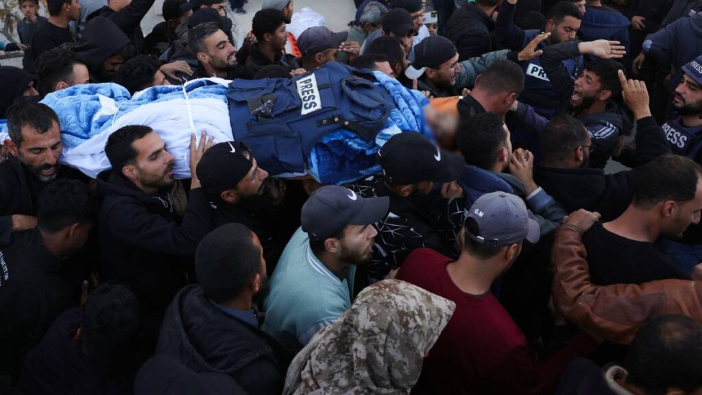 Reportaron al muerte de dos periodistas por bombardeos en la Franja de Gaza