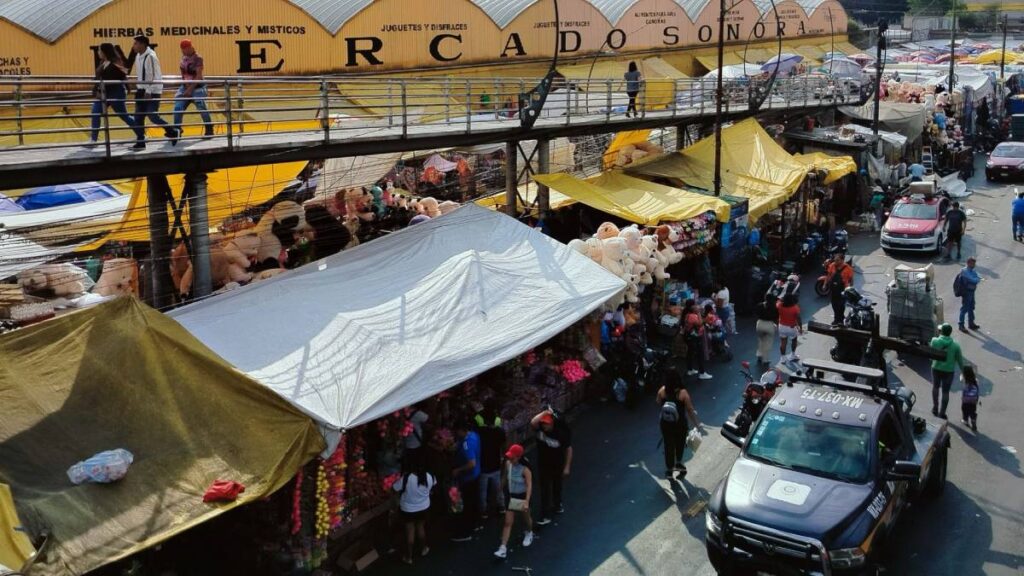 Dos mujeres iniciaron una pelea a golpes en el Mercado Sonora.