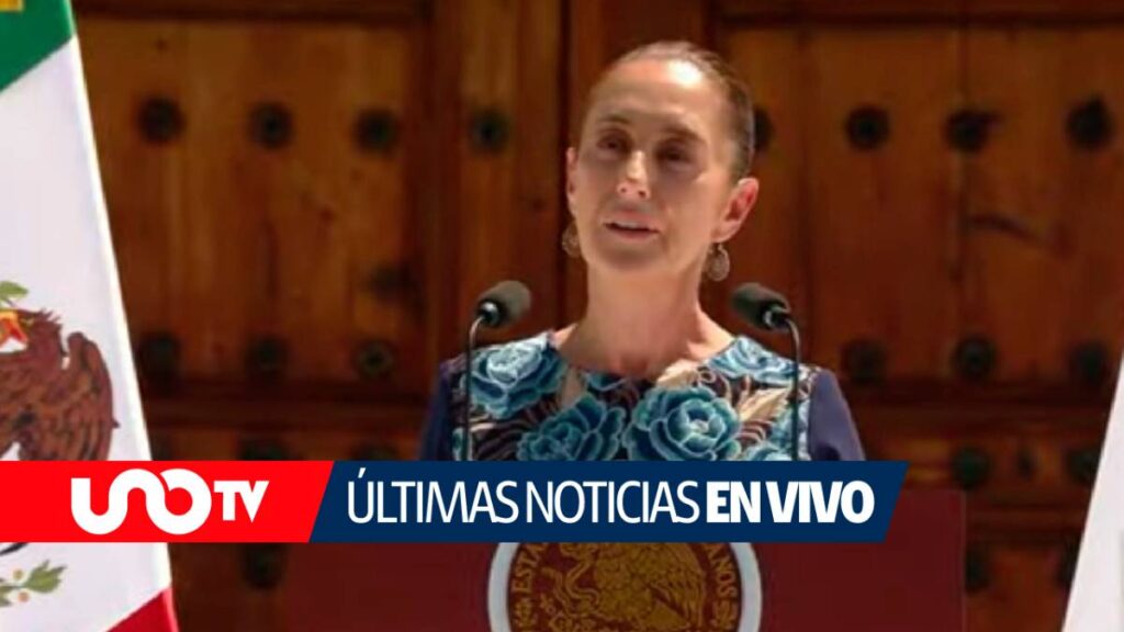 Claudia Sheinbaum en el Zócalo de la CDMX