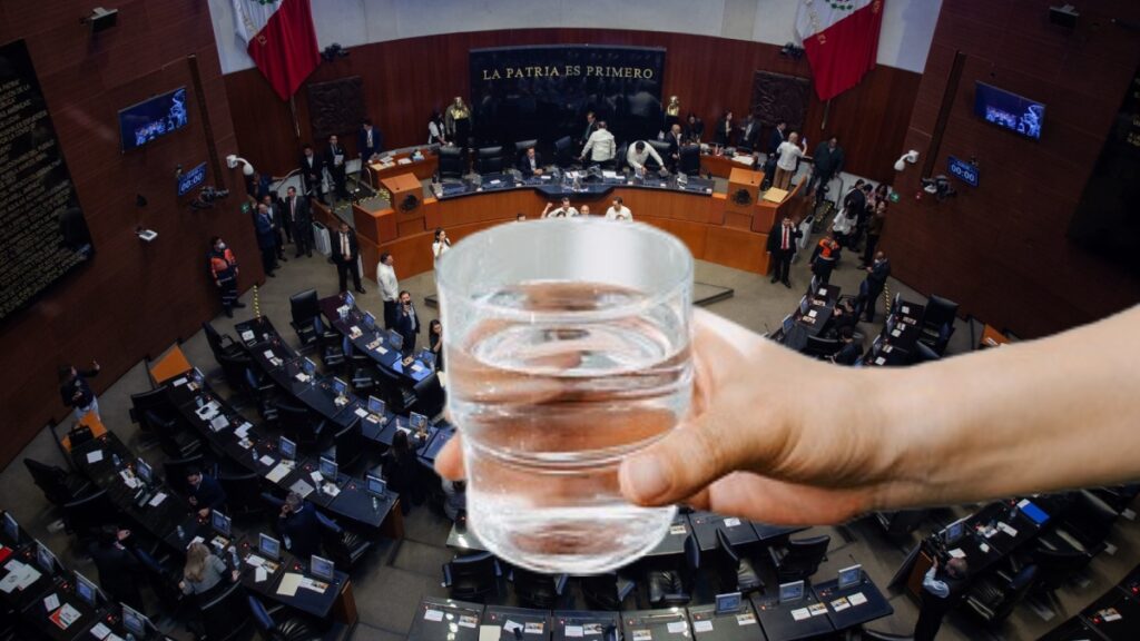 El Senado impulsa la Ley Vaso de Agua, una reforma que busca obligar a los patrones a proporcionar agua potable a los trabajadores.