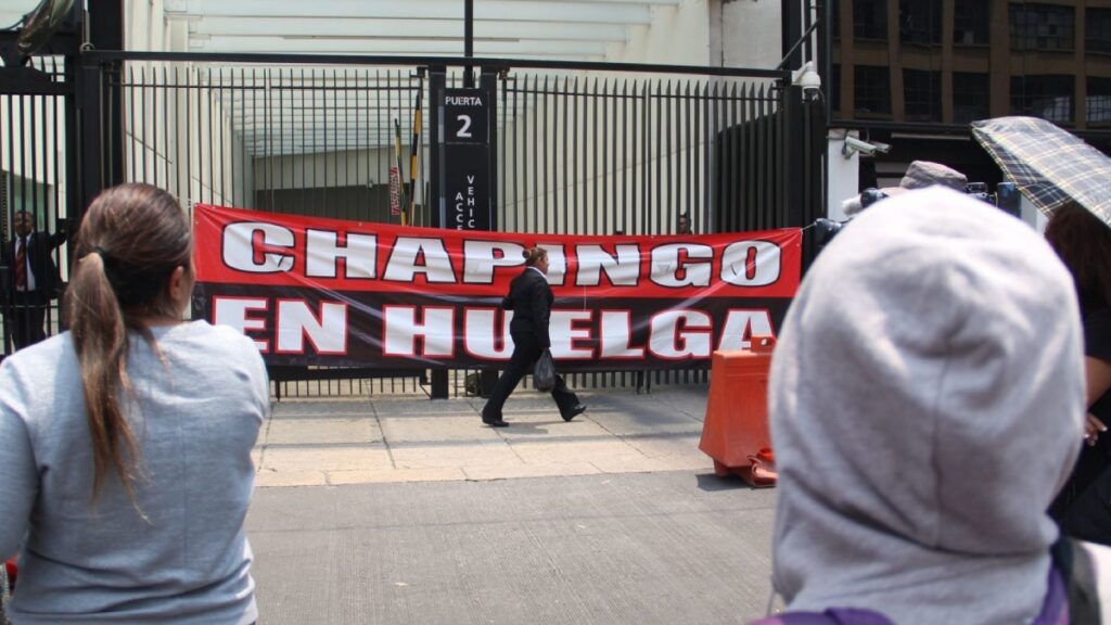 El sindicato de la Universidad Autónoma Chapingo (UACh) inició una huelga tras no lograr un acuerdo con las autoridades escolares.