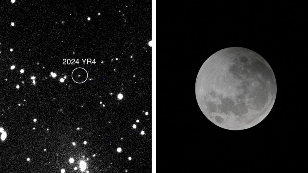 ¿Qué probabilidad hay de que el asteroide 2024 RY4 choque con la Luna?