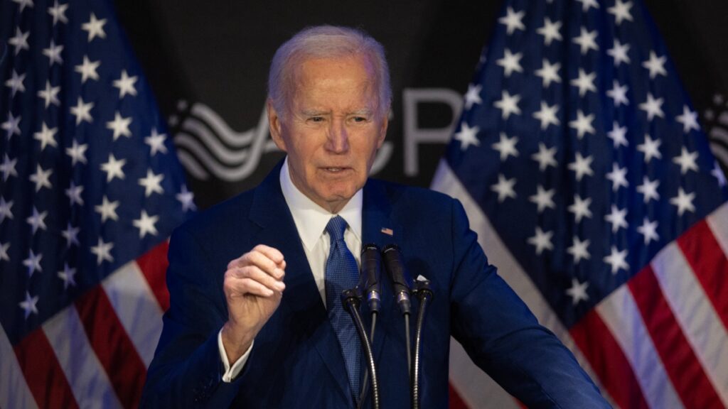 Biden criticó a Trump frente a defensores de personas con discapacidad. Foto: AFP