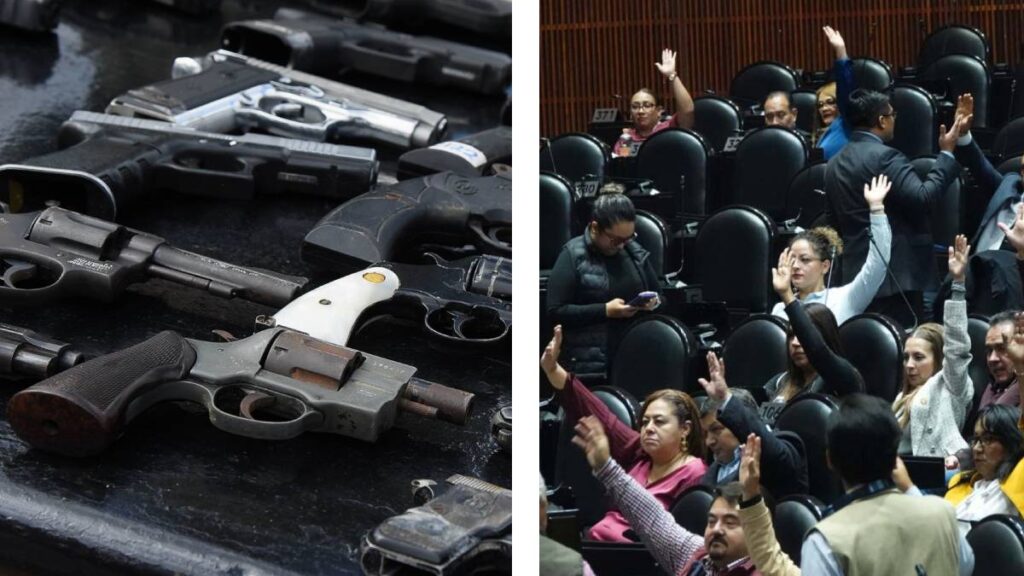 Diputados aprueban Ley Federal de Armas de Fuego