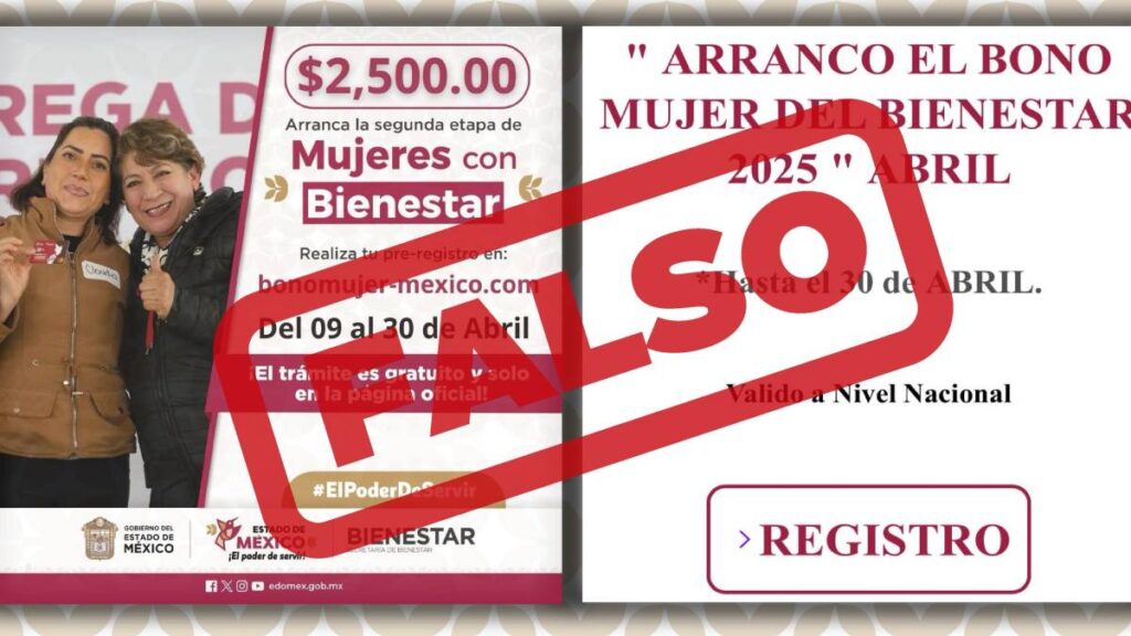No caigas en estafas donde falsean Mujeres con Bienestar.