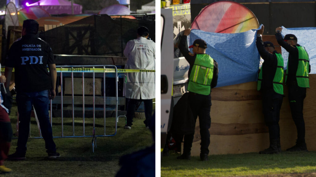 Accidente en el Festival Ceremonia en el Parque Bicentenario