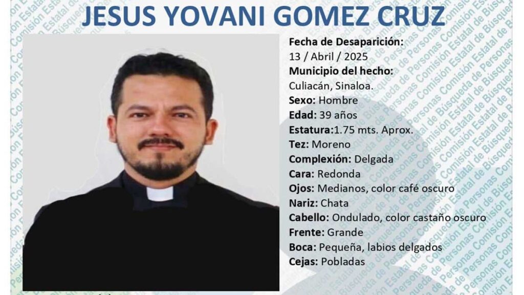 Ficha de búsqueda de Jesús Yovani Gómez.
