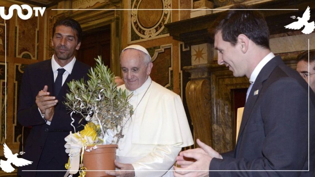 Messi se despide del Papa Francisco; este mensaje le dedicó