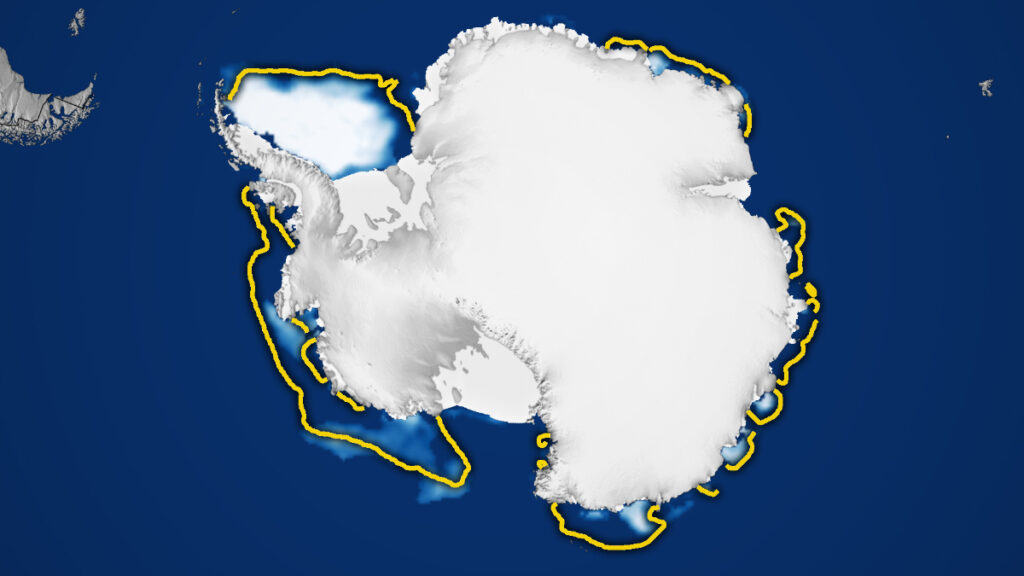 El hielo veraniego del Mar Antártico cayó en 2025