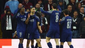 El PSG resiste ante el Aston Villa y se mete a semifinales de la Champions League