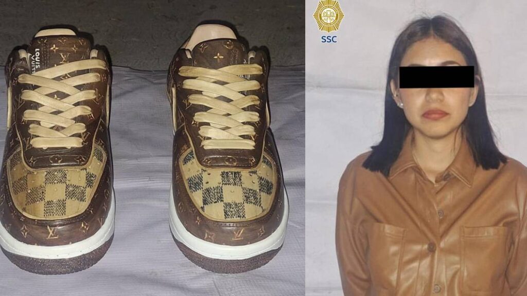 Presunta culpable del robo de los tenis de lujo de Gallery en Masaryk.