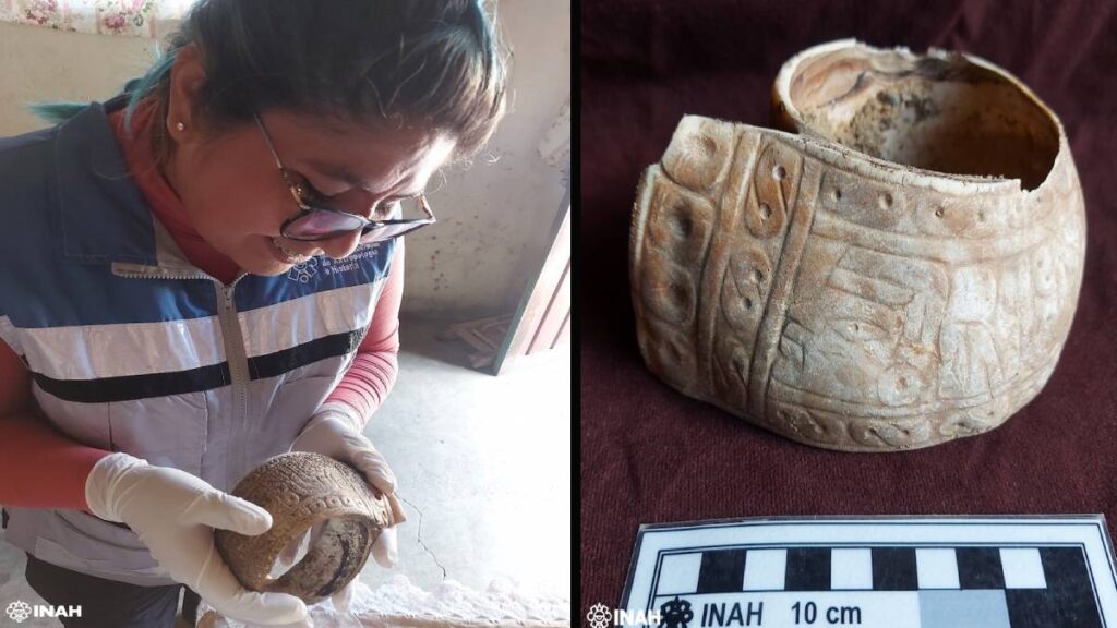 ¿Qué contiene el tesoro arqueológico que se encontró en la Cueva de Tlayócoc en Guerrero?