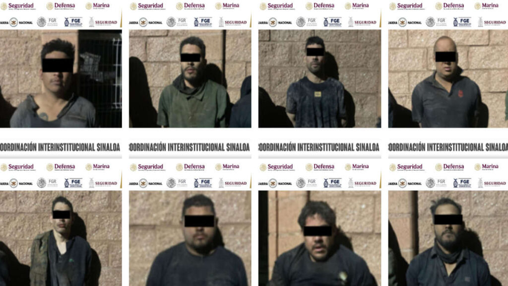 Hombres armados detenidos en Angostura, Sinaloa.