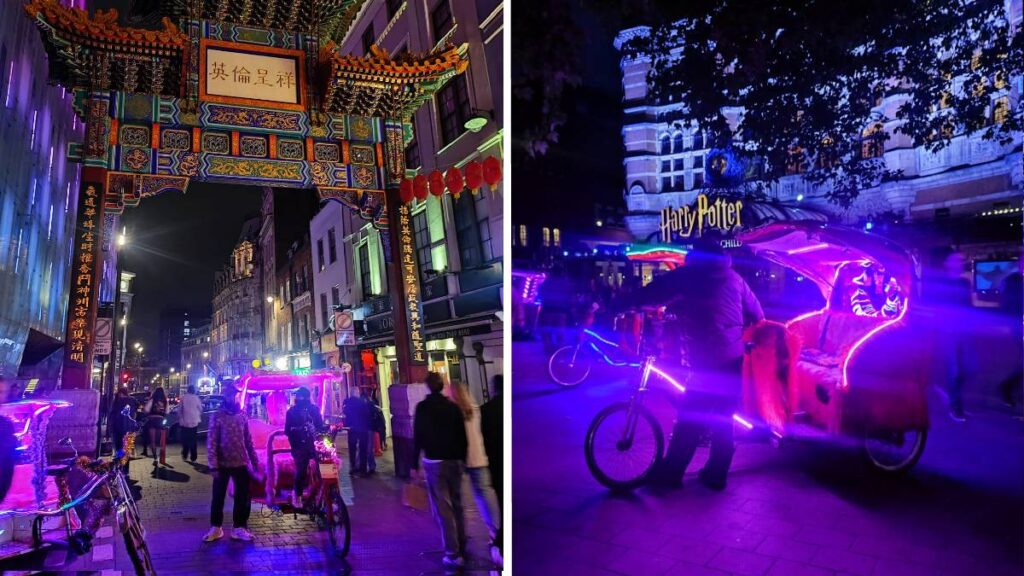 Bicitaxis en Londres