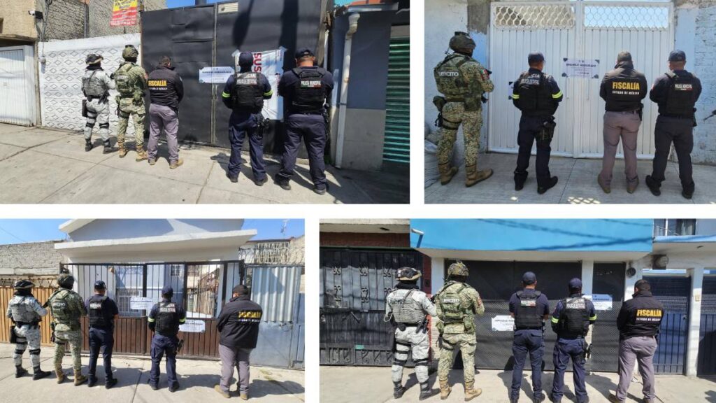 Fiscalía Edomex recupera 14 inmuebles de despojo en Ecatepec y Acolman.
