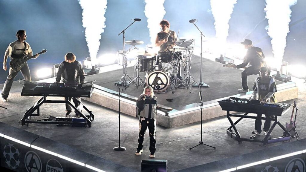 Linkin Park en la previa de la final de la Champions League; estos fueron sus mejores momentos