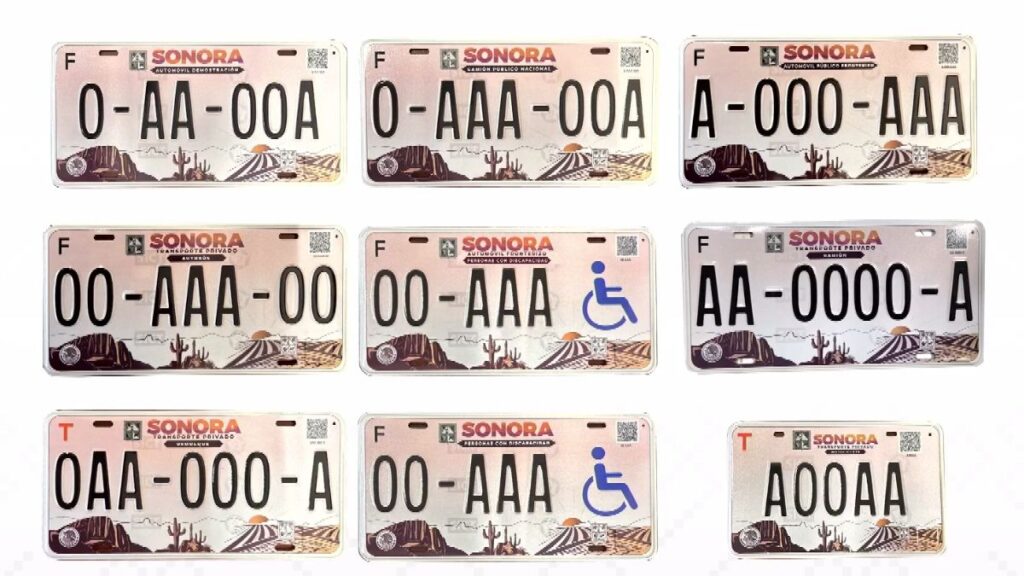 Nuevo diseño de placas vehiculares en Sonora: ve características y quiénes las pueden tramitar