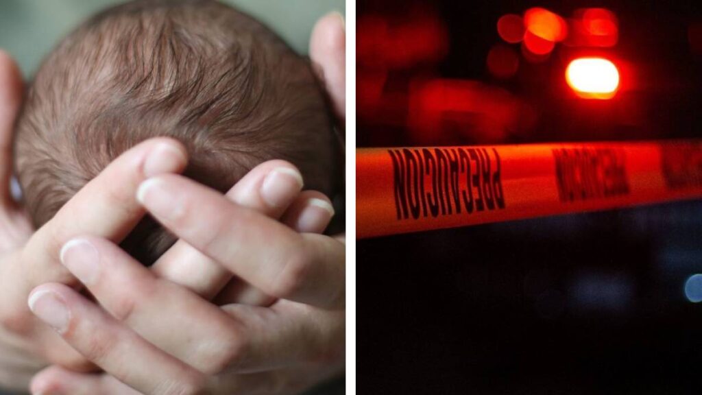 El bebé y su madre fueron llevados al hospital