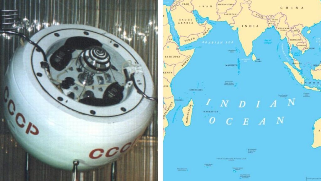 Kosmos 482 se estrella fuera de control en el mar