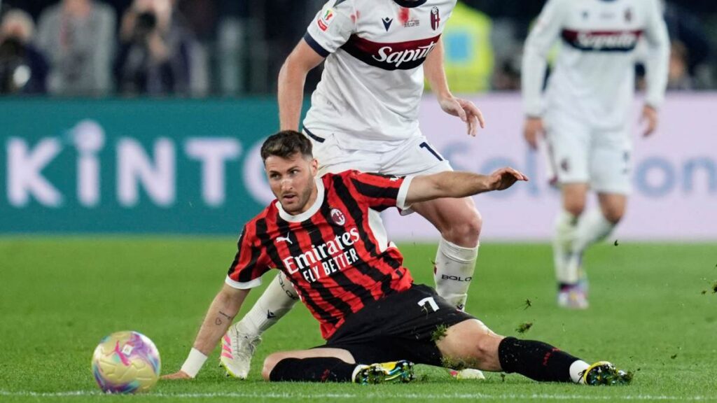 Milan 0-1 Bologna, final de la Coppa Italia 2025.