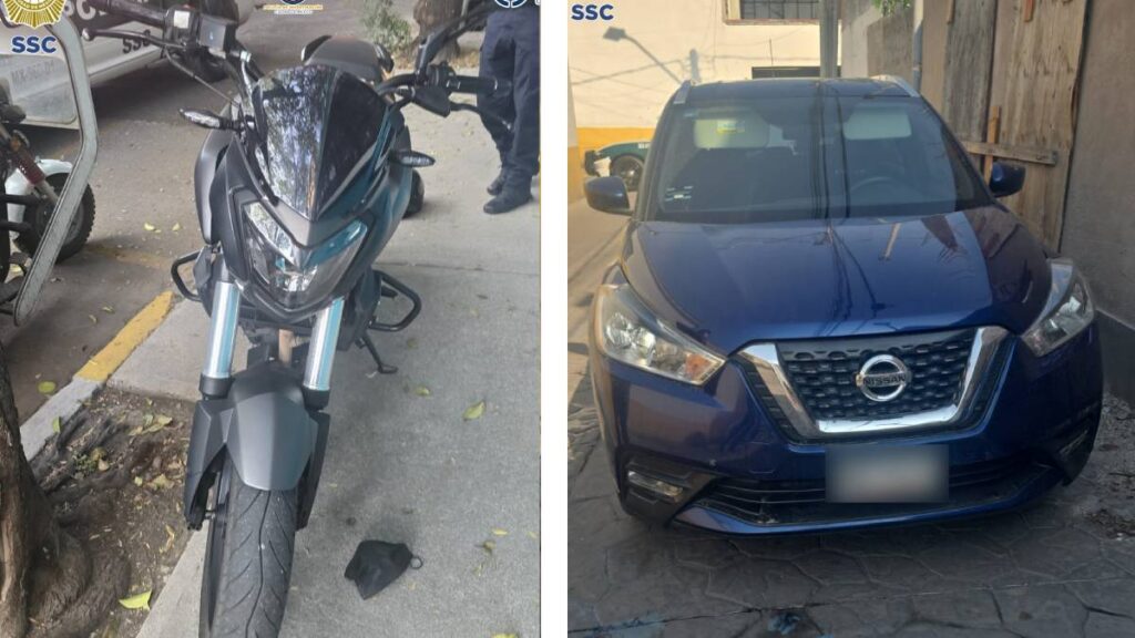 Hallan moto y auto ligados a doble homicidio.