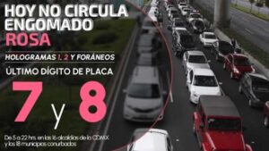Hoy No Circula, CDMX y Edomex, martes 1 de julio de 2025; ¿Qué autos descansan?