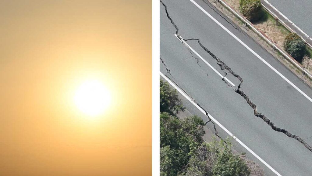 Calor rompe carretera en Misuri