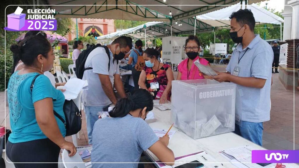 Cierre de casillas tras jornada electoral en Durango.