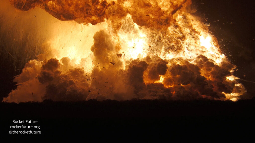 Esa bola de fuego por explosión de Starship fue un "rasguño"