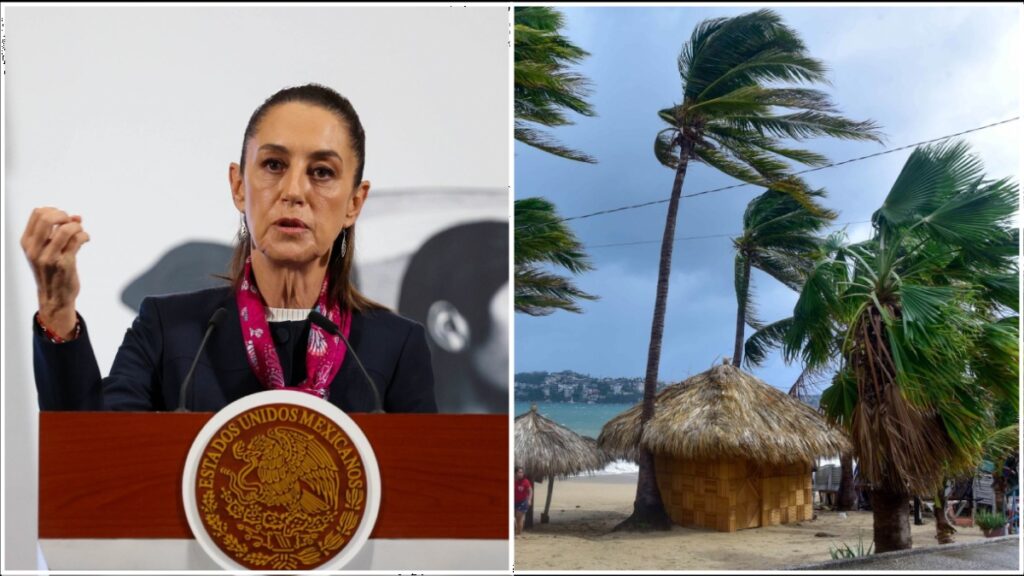 Sheinbaum llama a extremar precauciones ante el paso de la tormenta tropical Flossie