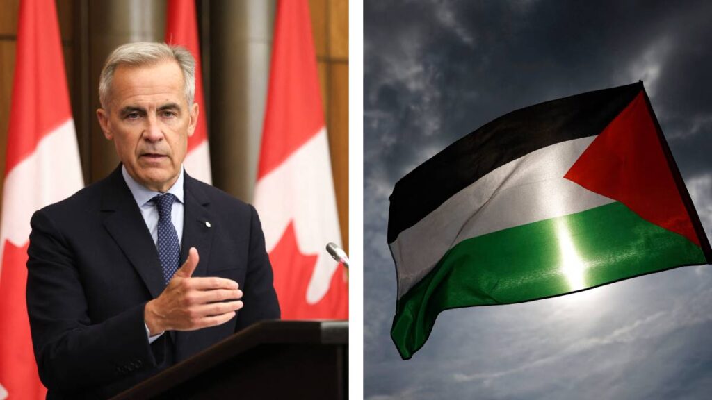 Primer ministro de Canadá. Bandera palestina