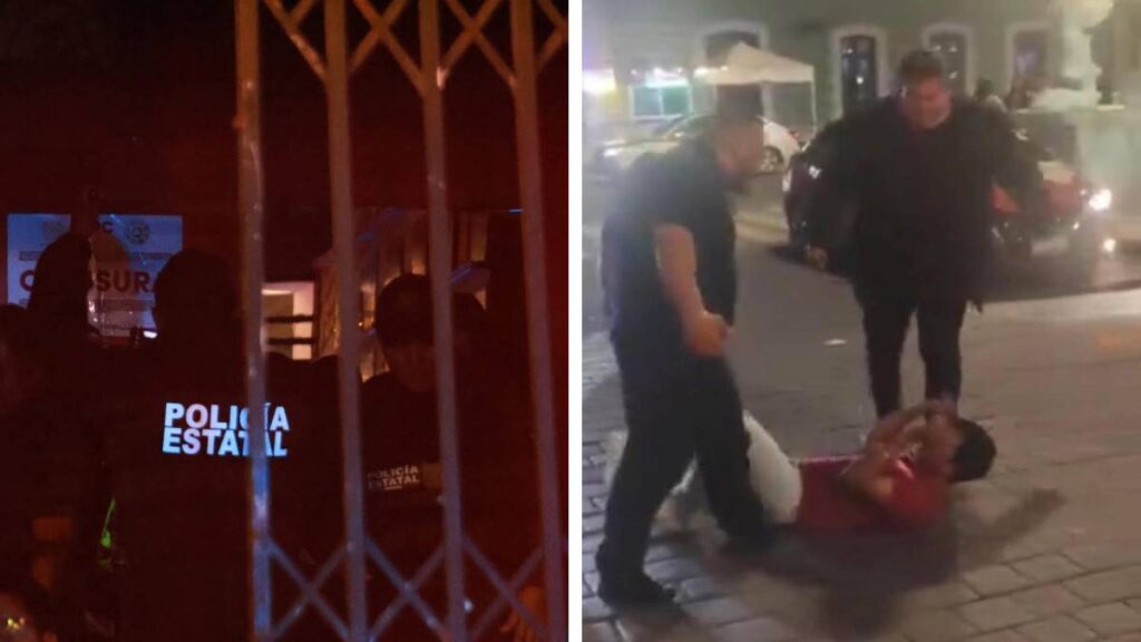 Golpean cadeneros a joven en Tlaxcala. Foto: Genaro Zepeda