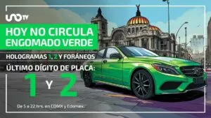 Hoy No Circula jueves 19 de marzo: autos con engomado verde y placas 1 y 2 descansan