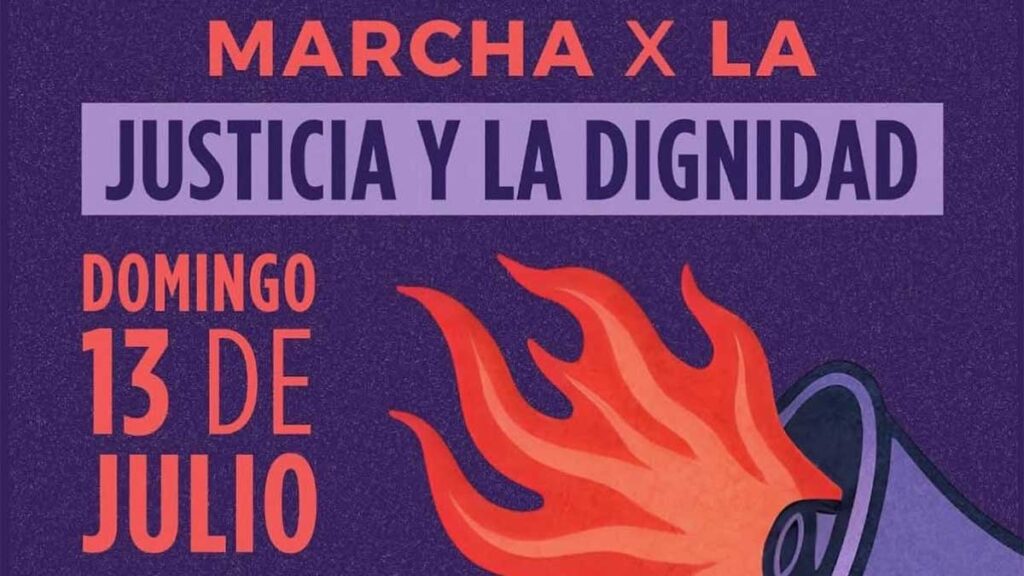 Convocatoria para la marcha en Hermosillo, Sonora.