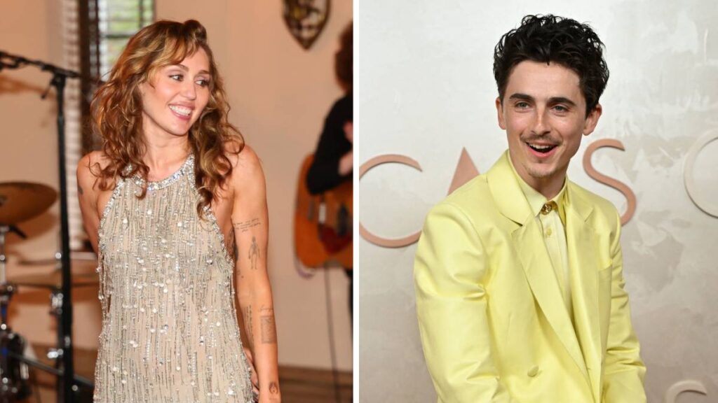 Miley Cyrus Timothee Chalamet