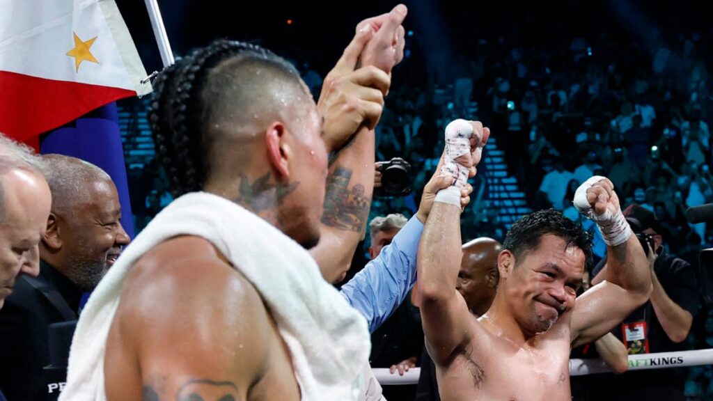 Manny Pacquiao y Mario Barrios