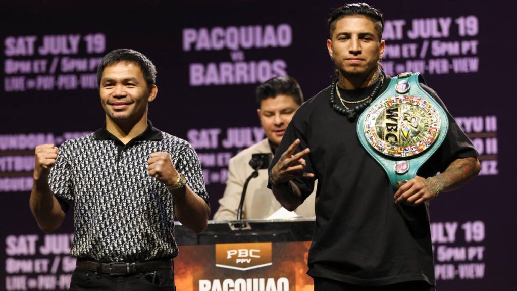 Pacquiao vs. Barrios: dónde ver, horario y quién es favorito según la IA