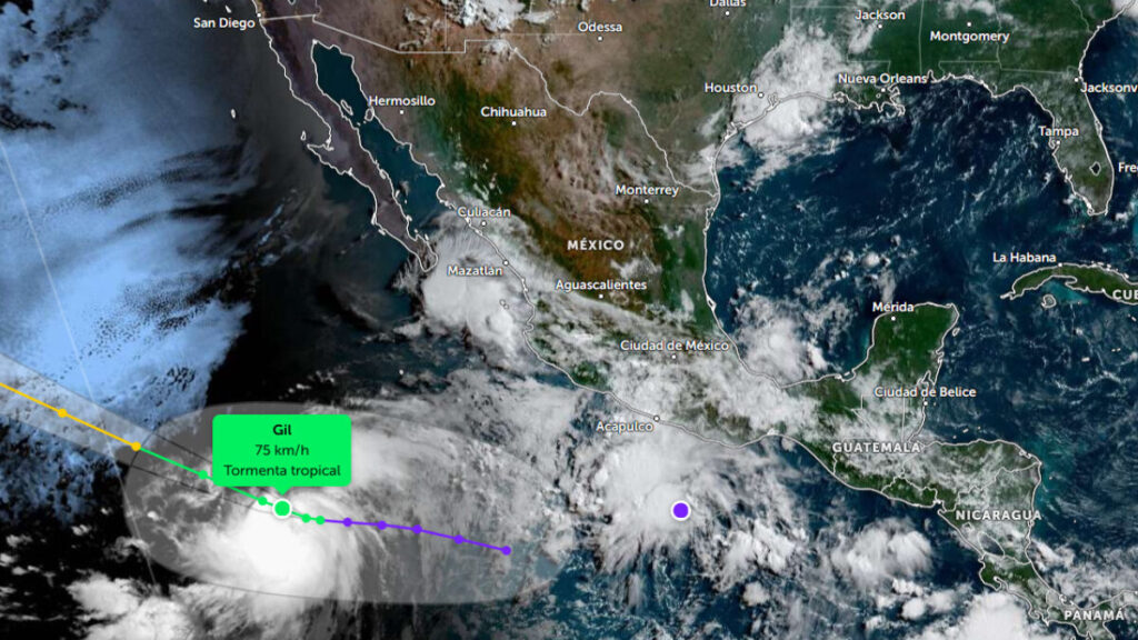Apps y portales para seguir a la tormenta tropical Gil en vivo