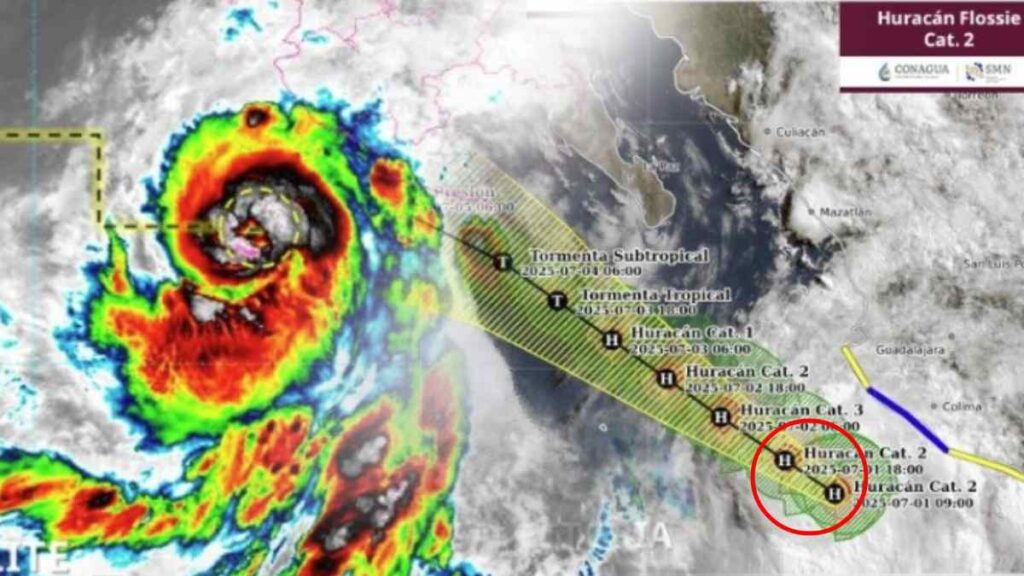 Huracán Fossie es categoría 2. Conagua