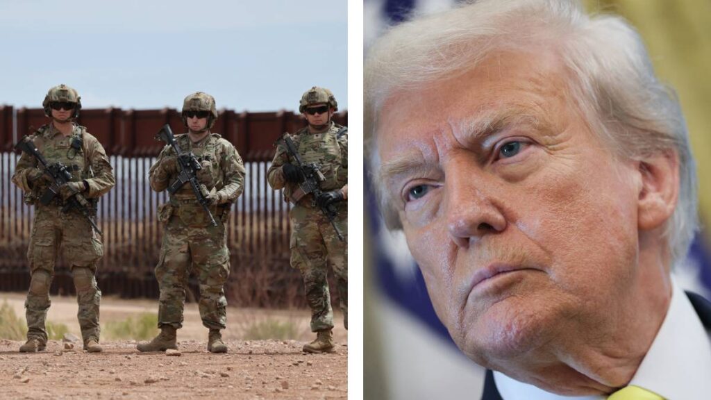 Donald Trump envió tropas a la frontera entre EE.UU. y México. 