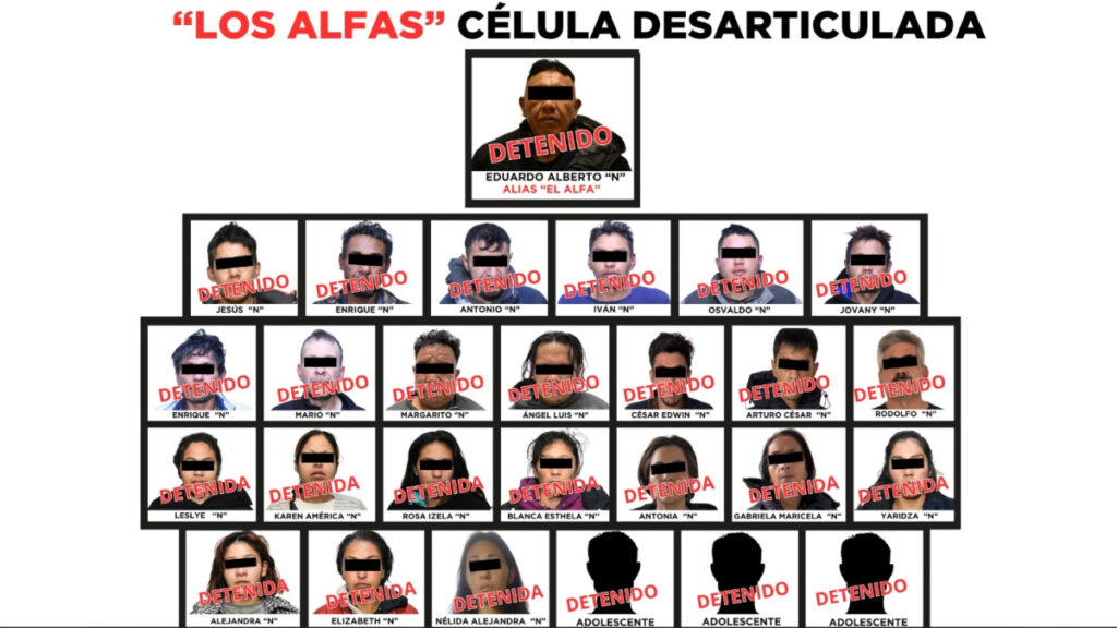 Desarticulan célula criminal de “Los Alfas”