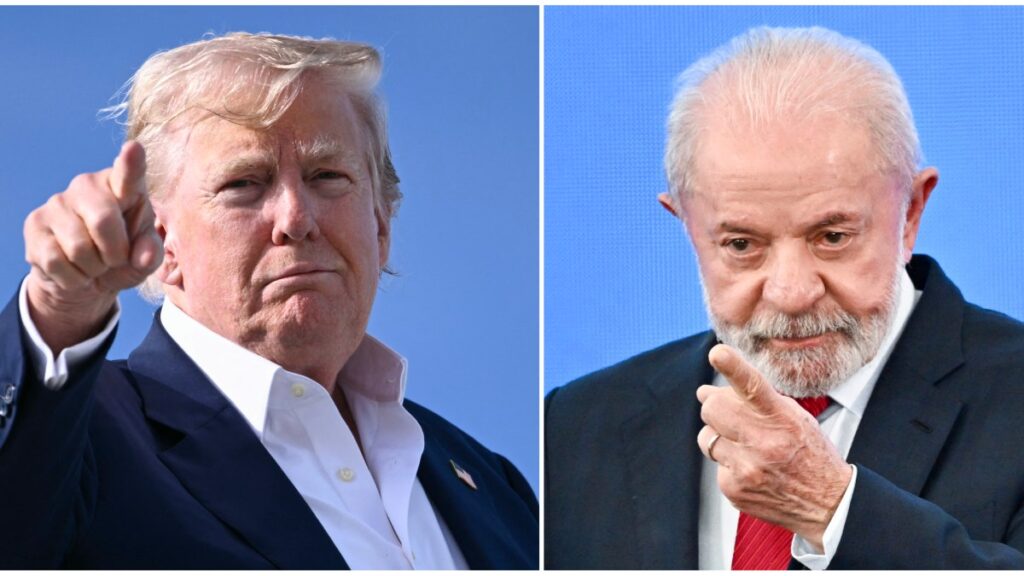 Presidente de Brasil, Luiz Inácio Lula da Silva y Donald Trump