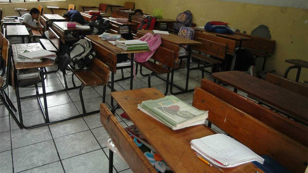 El accidente ocurrió en un salón de clases de la Prepa 2.