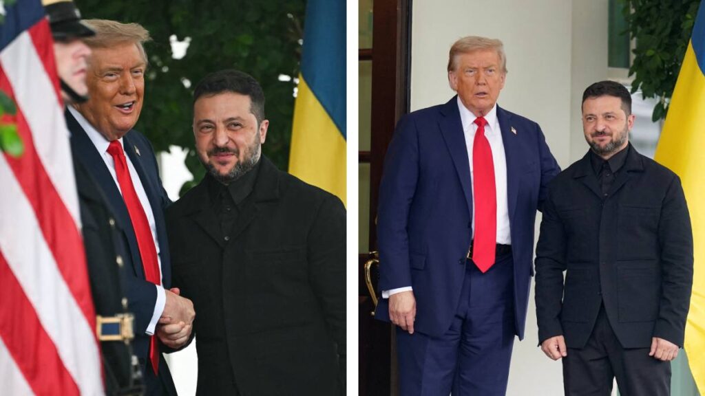 Volodimir Zelenski Traje Donald Trump